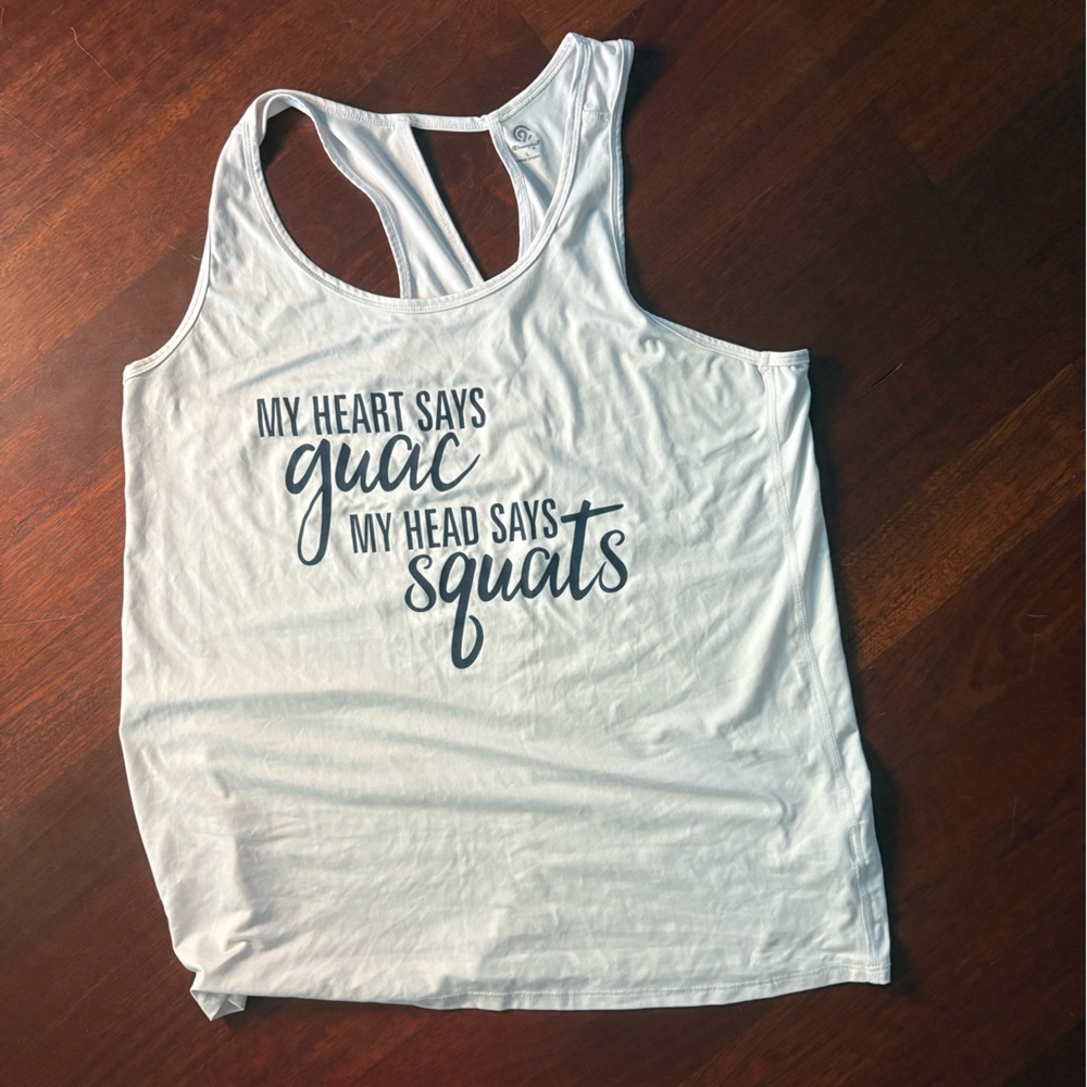 C9 by Champion White Tank Top with Fun Graphic